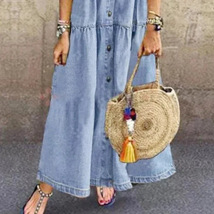 Vibeke | Weiche Denim-Kleid