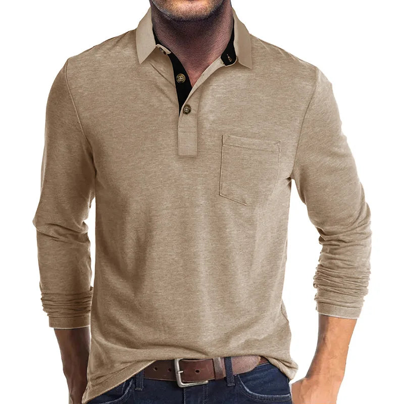 Baldur | Herren Langarmshirt in Unifarbe