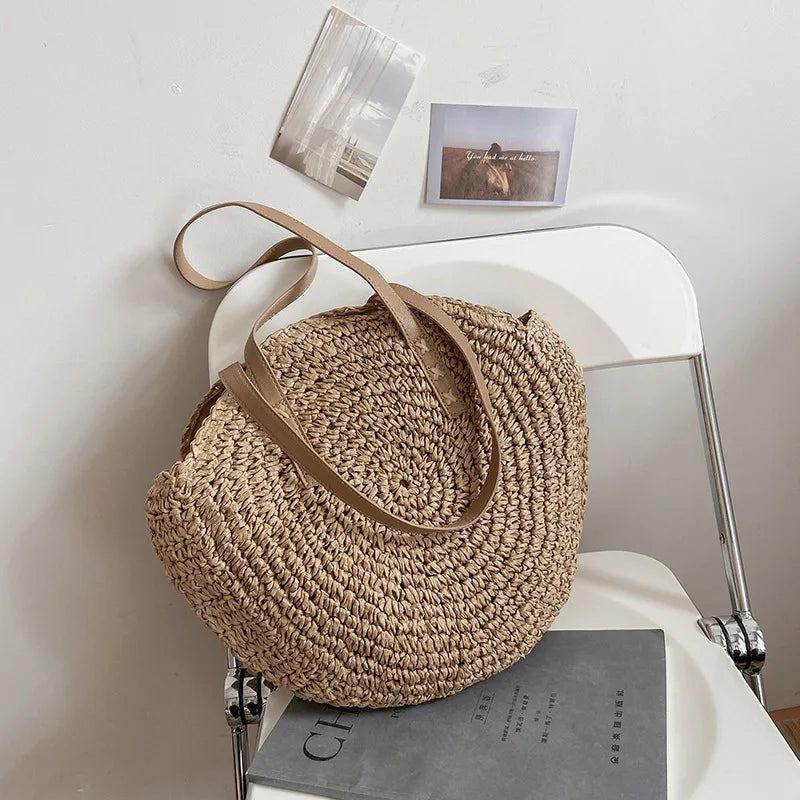 Hannah- Multifunktionale Strohhandtasche