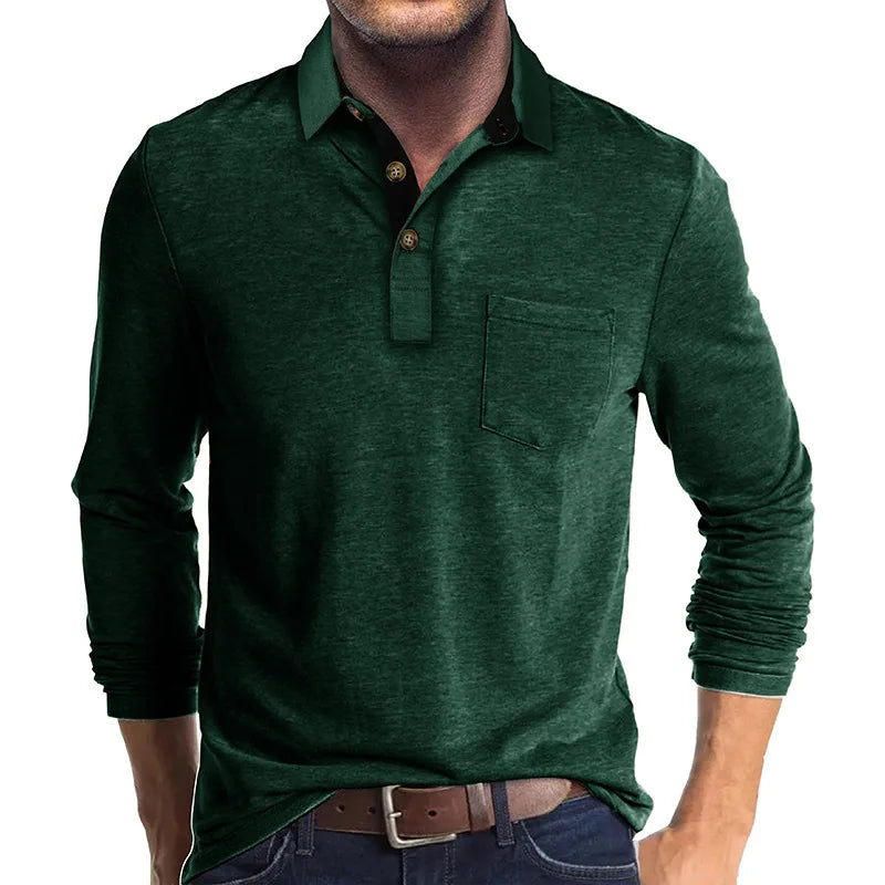 Baldur | Herren Langarmshirt in Unifarbe