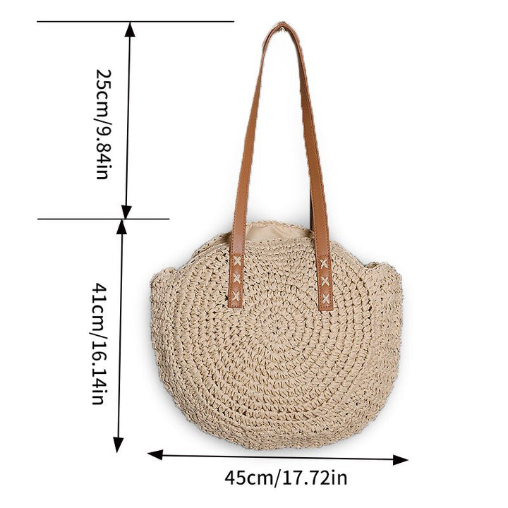 Hannah- Multifunktionale Strohhandtasche