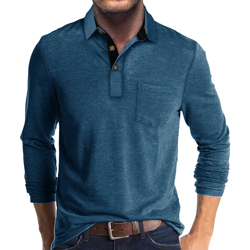 Baldur | Herren Langarmshirt in Unifarbe
