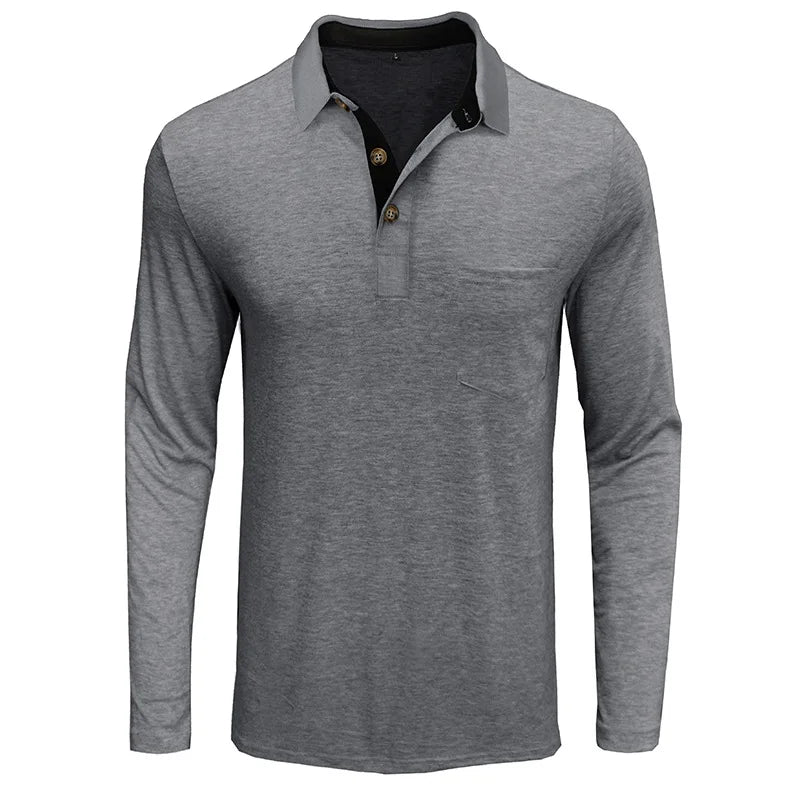 Baldur | Herren Langarmshirt in Unifarbe