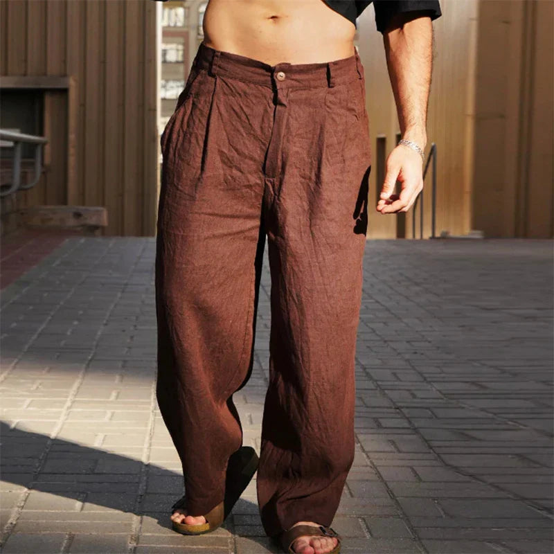 Dario | WEITE LEINENHOSE