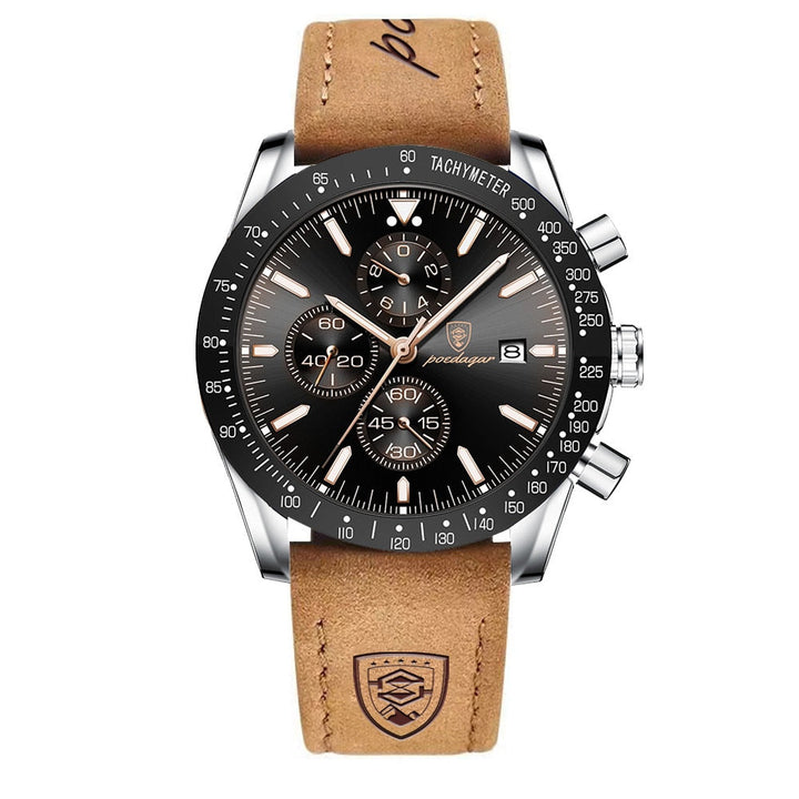 van Baerle- Strahlendes Datum Chronograph Uhr