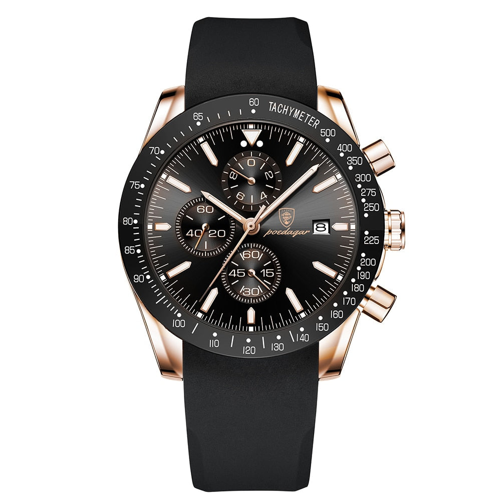 van Baerle- Strahlendes Datum Chronograph Uhr