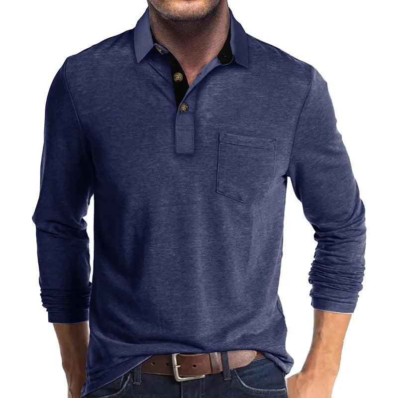 Baldur | Herren Langarmshirt in Unifarbe