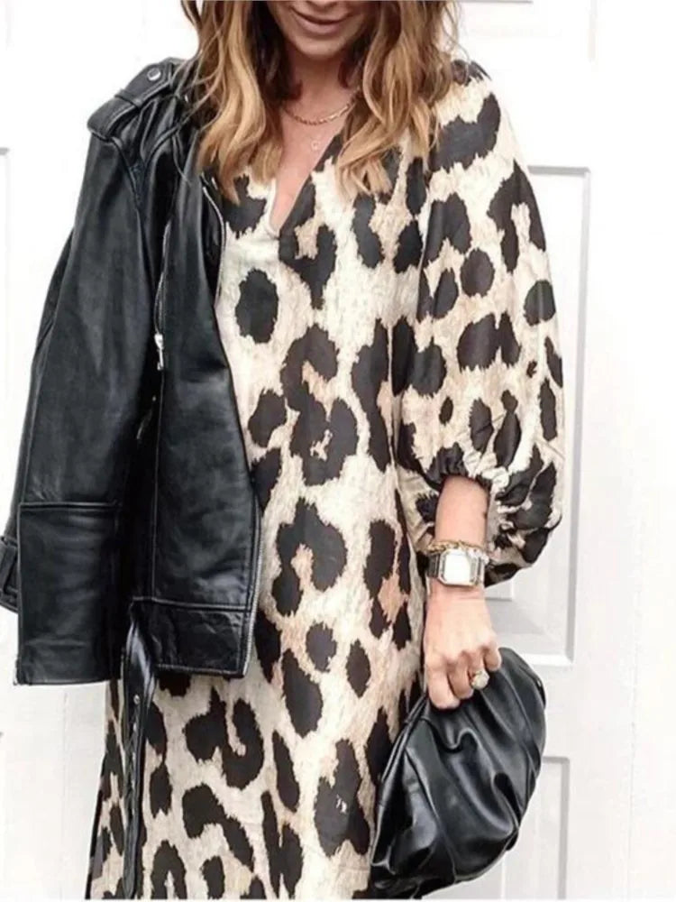 Lisa  - Leoparddruck Kleid
