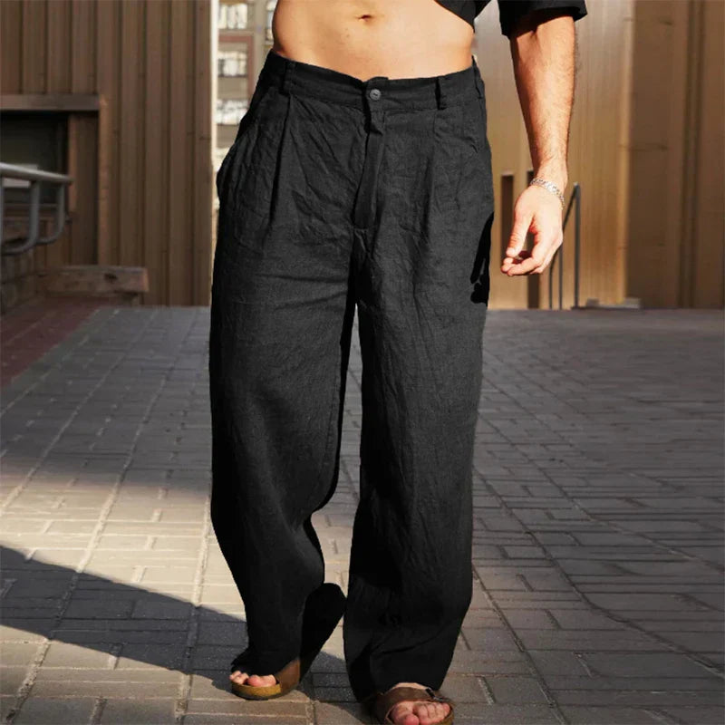 Dario | WEITE LEINENHOSE