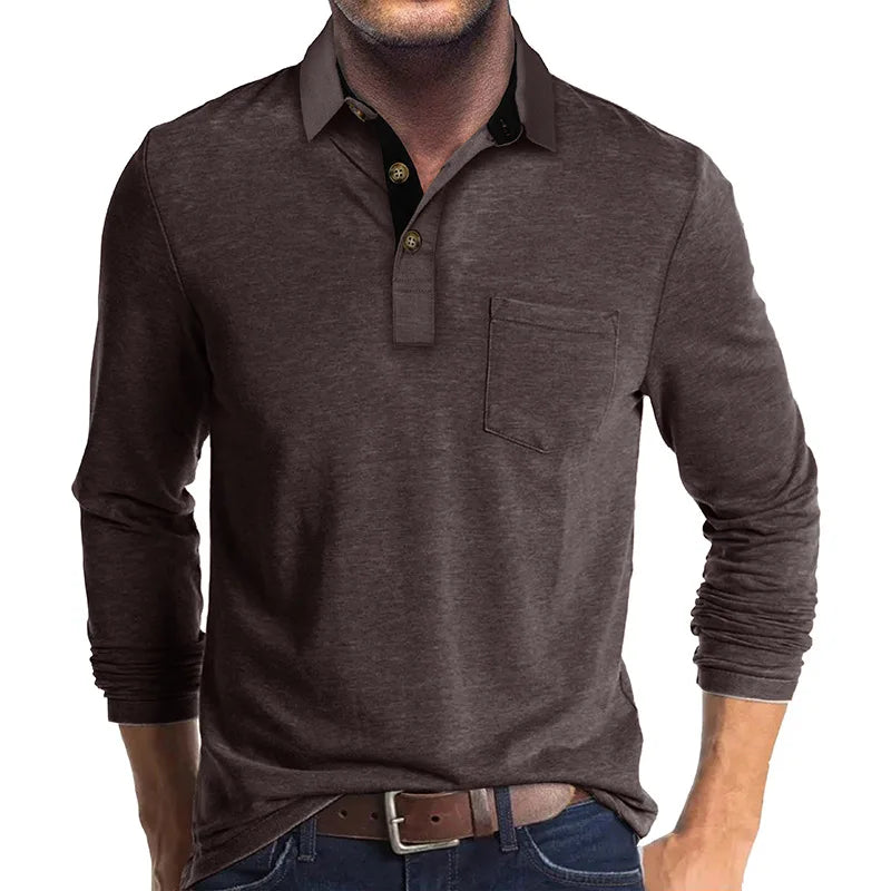 Baldur | Herren Langarmshirt in Unifarbe