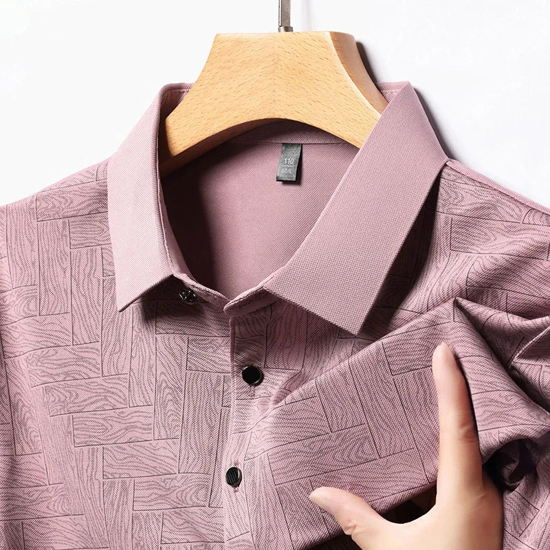 ROSSI ROMA | Luxus-Polo mit Muster