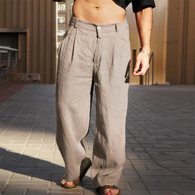 Dario | WEITE LEINENHOSE