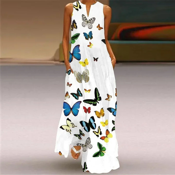 Aurelia™ Schmetterlingsblüten A-Linien-Kleid