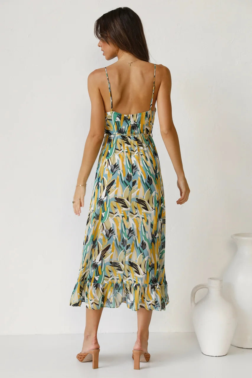 Rosea bedrucktes Kleid