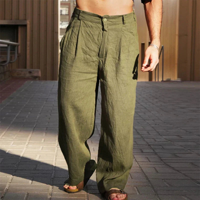 Dario | WEITE LEINENHOSE