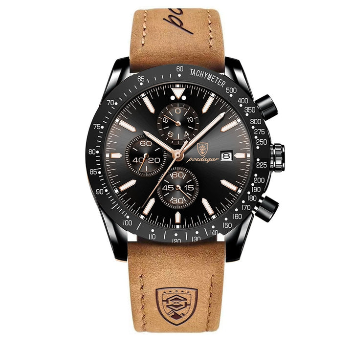 van Baerle- Strahlendes Datum Chronograph Uhr