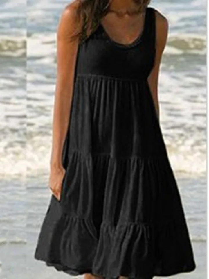 Zita | Boho ärmelloses Minikleid