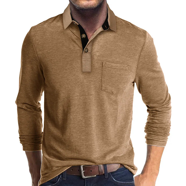 Baldur | Herren Langarmshirt in Unifarbe