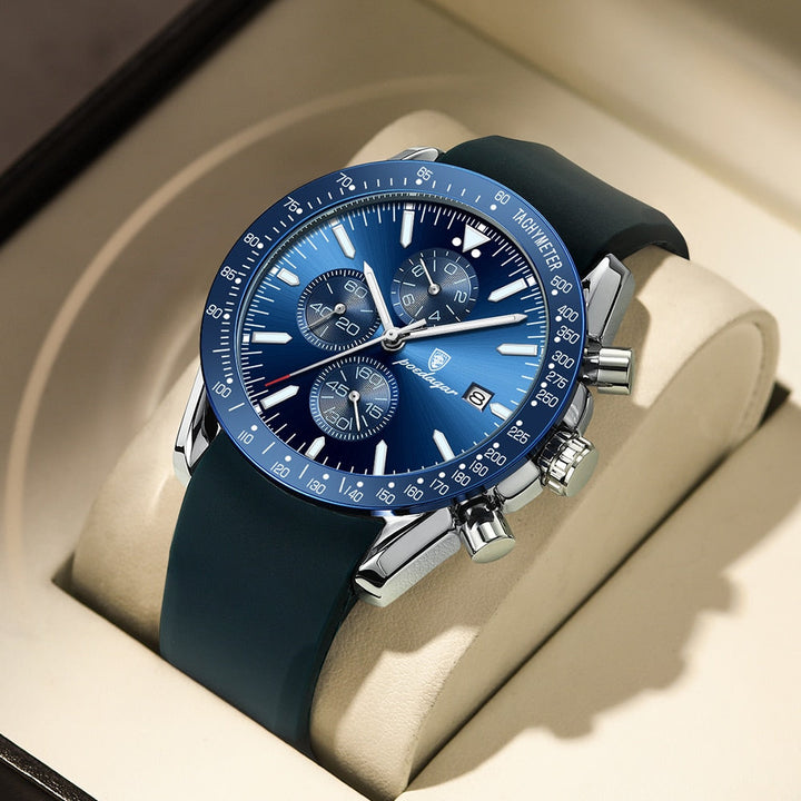 van Baerle- Strahlendes Datum Chronograph Uhr