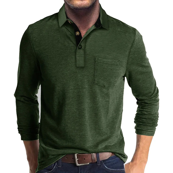 Baldur | Herren Langarmshirt in Unifarbe