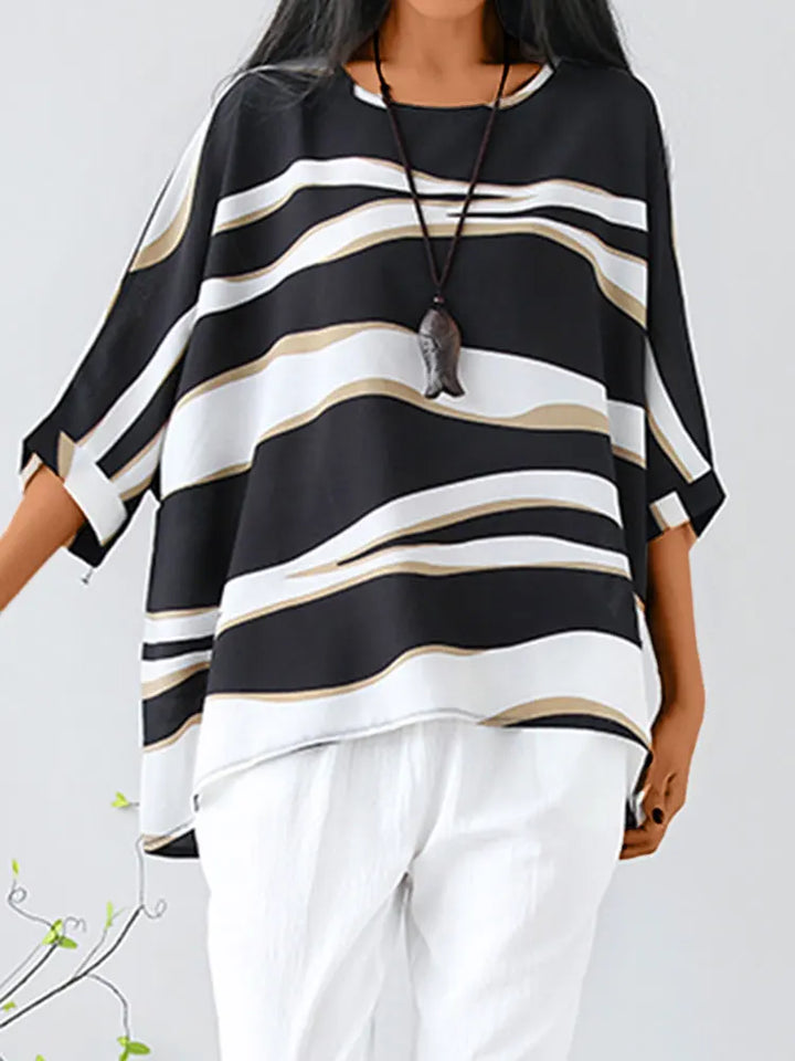 Aria - Stilvolle Bluse mit O-Ausschnitt
