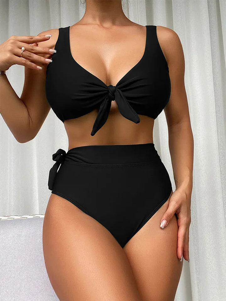 ALESSIA | Hochtaillierter Bikini mit Bauchkontrolle und Beinschlankwirkung – Stil und Sicherheit am Strand