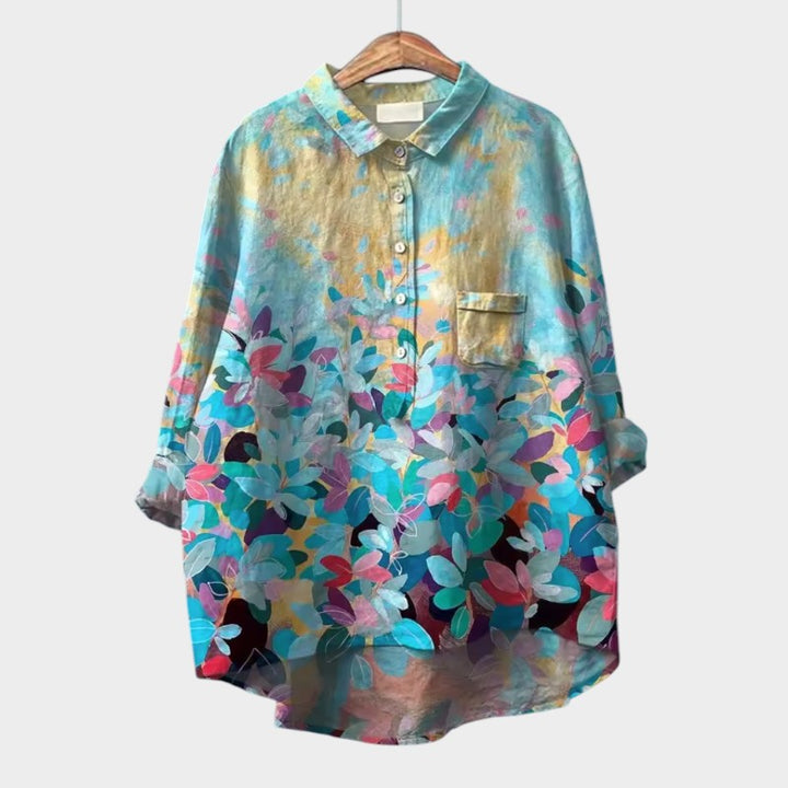 ELISABETTA | Oversize Bluse mit Blumenmuster und bequemer Umarmung für sorglose Tage