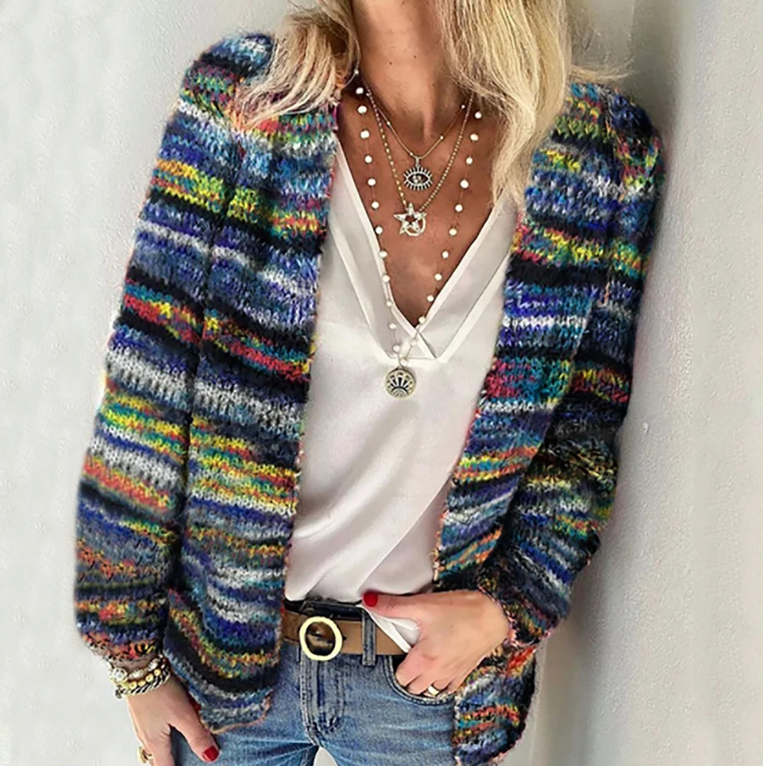 Brenda  - Lebendiger, gemütlicher Cardigan