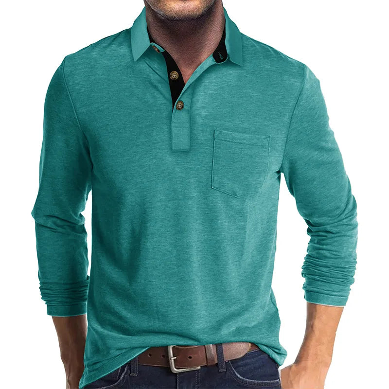 Baldur | Herren Langarmshirt in Unifarbe