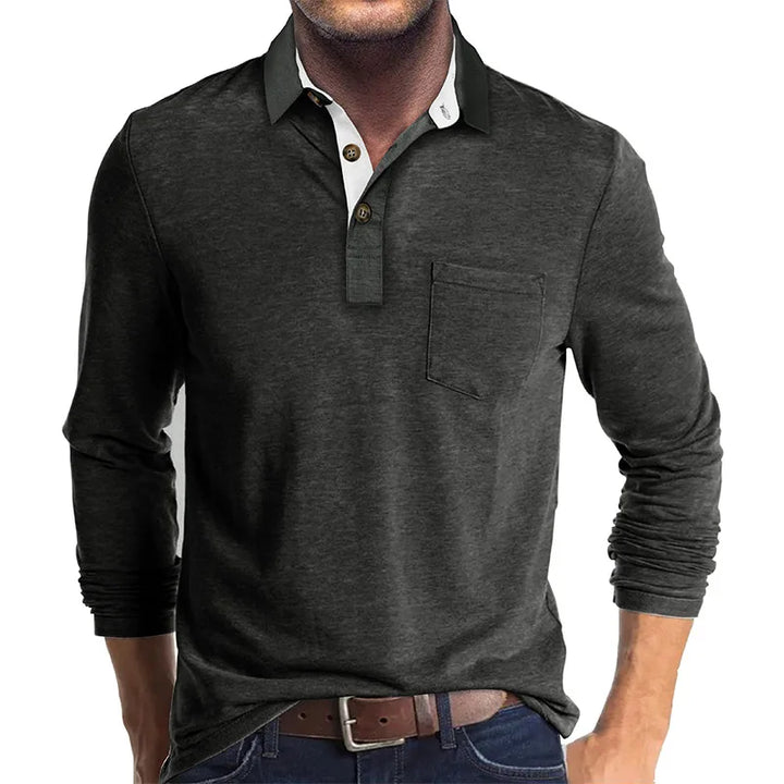 Baldur | Herren Langarmshirt in Unifarbe