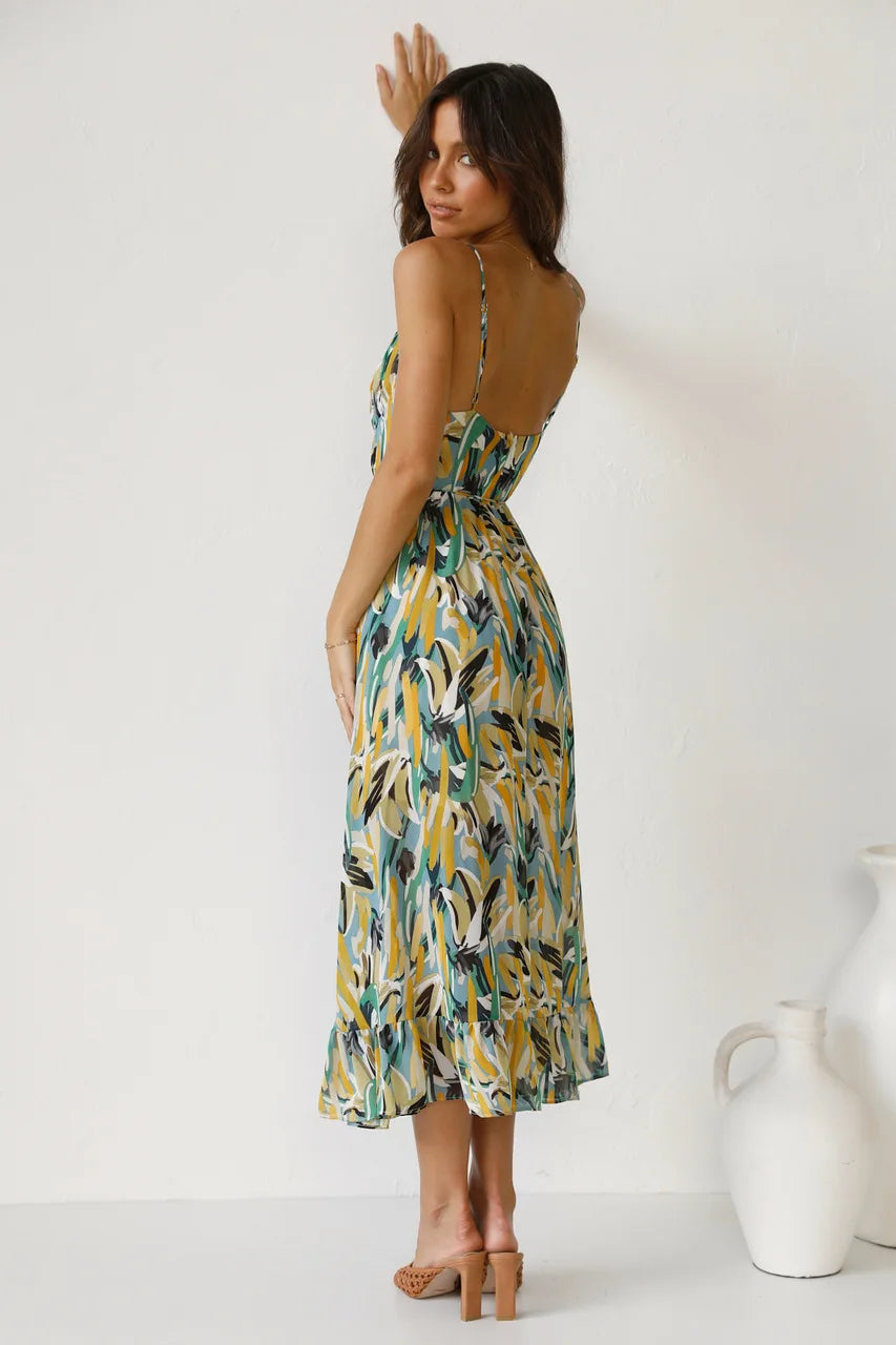 Rosea bedrucktes Kleid