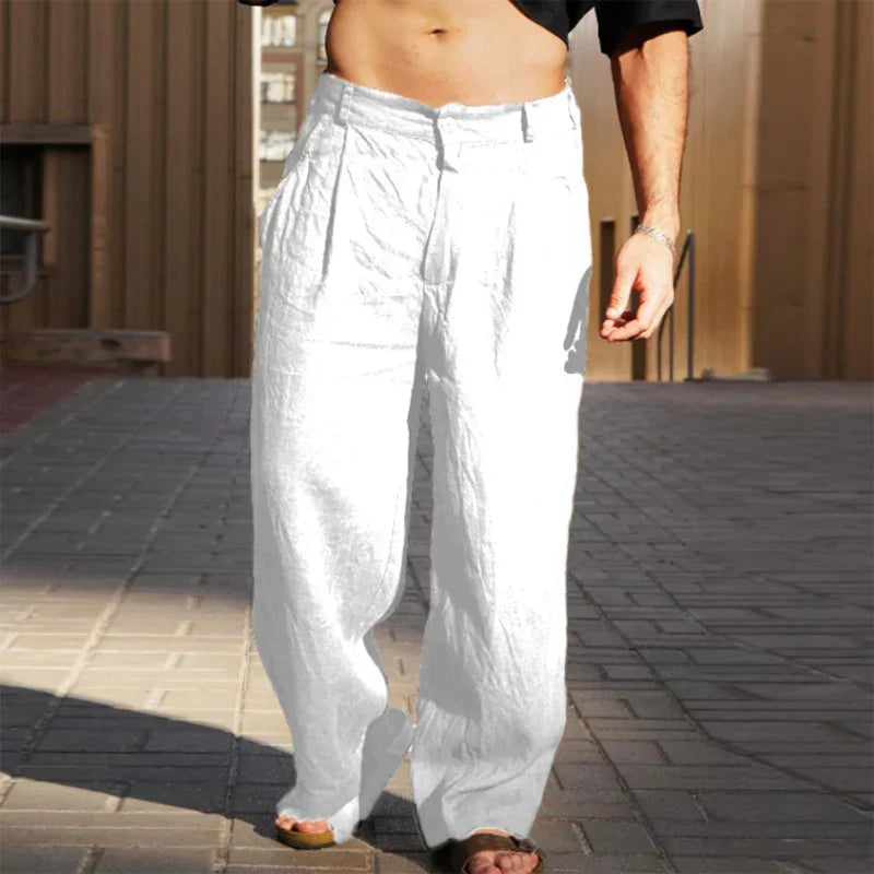 Dario | WEITE LEINENHOSE