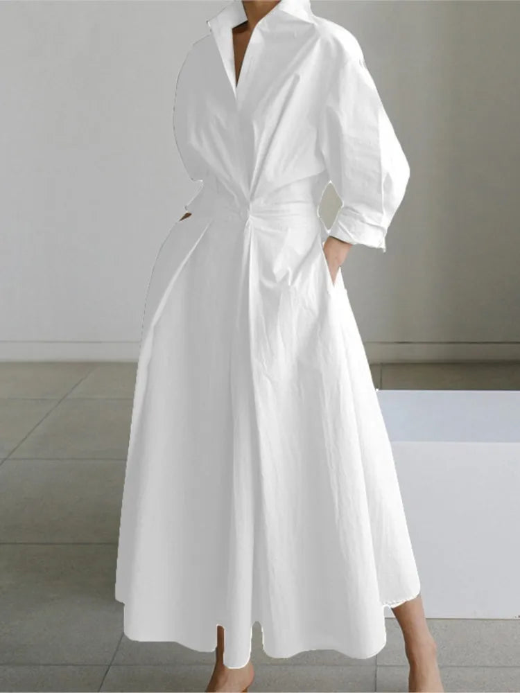 Lesley | Kleid Langarm Dot Print