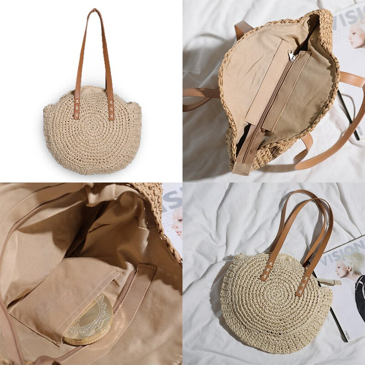 Hannah- Multifunktionale Strohhandtasche