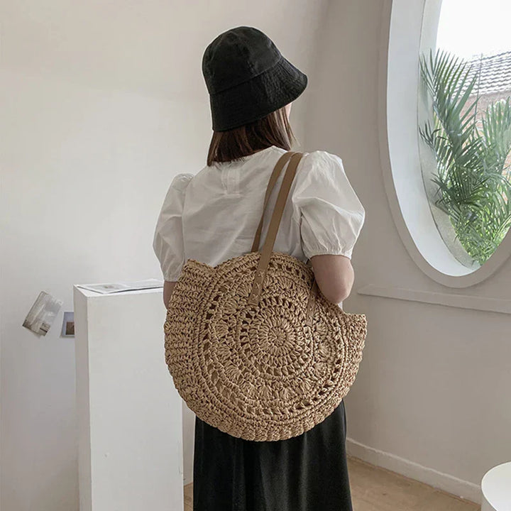 Hannah- Multifunktionale Strohhandtasche
