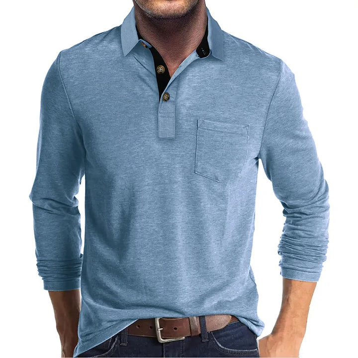 Baldur | Herren Langarmshirt in Unifarbe