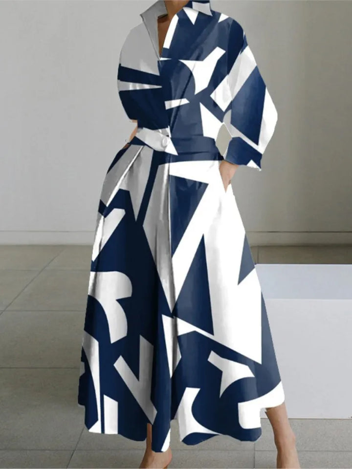 Lesley | Kleid Langarm Dot Print