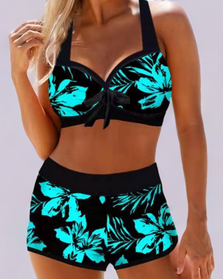 Anna | Badeanzug mit hoher Taille und Blumenmuster – Letzter Tag 80% Lager!