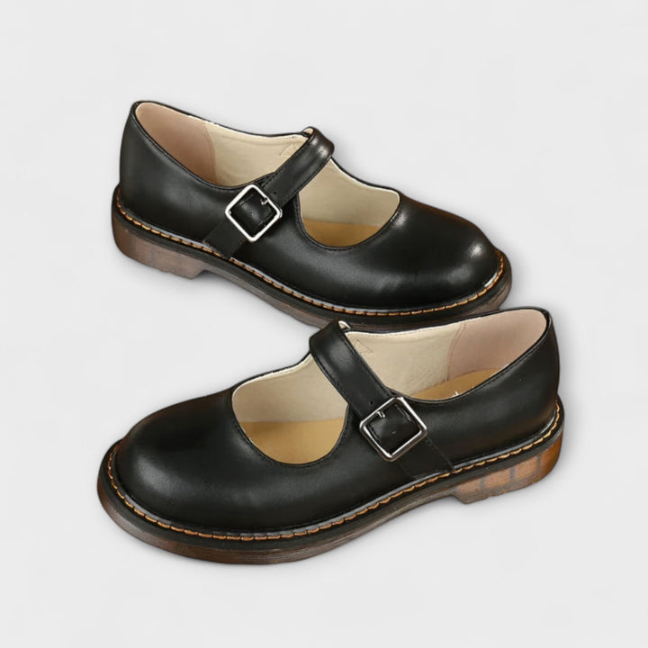 Mary Jane - Lederschuhe mit Riemchen