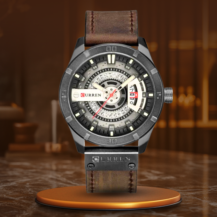 van Baerle- Sport Militär Herrenarmbanduhr mit Quarz