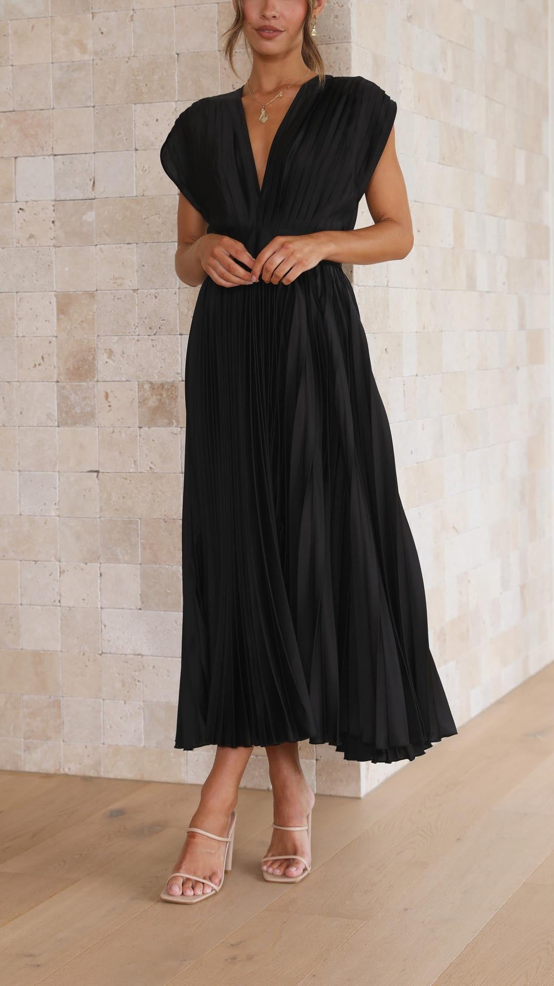 Alexis - Elegantes Faltenkleid