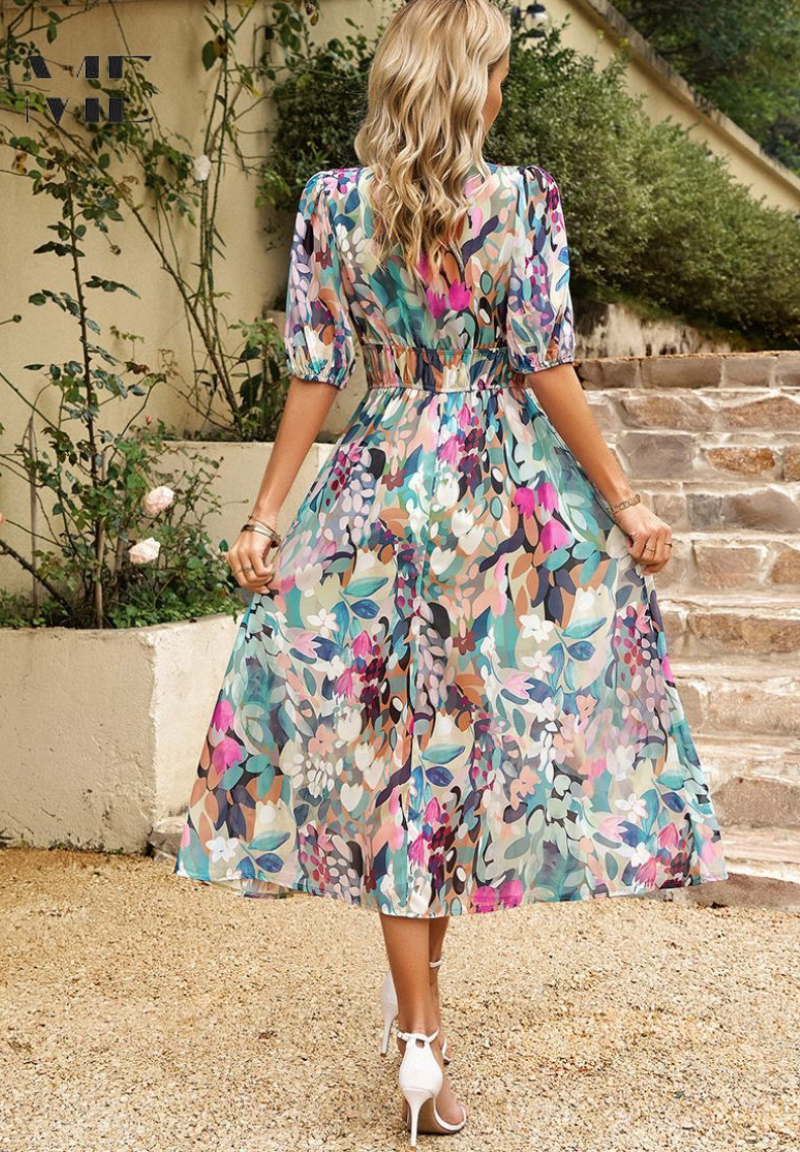 Danielle | Luxuriöse Zeitlose Midi-Kleid (Fast ausverkauft)