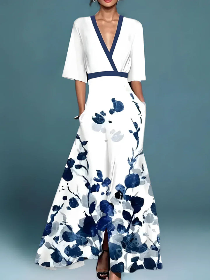 Laure | Elegantes florales Portemonnaie Kleid