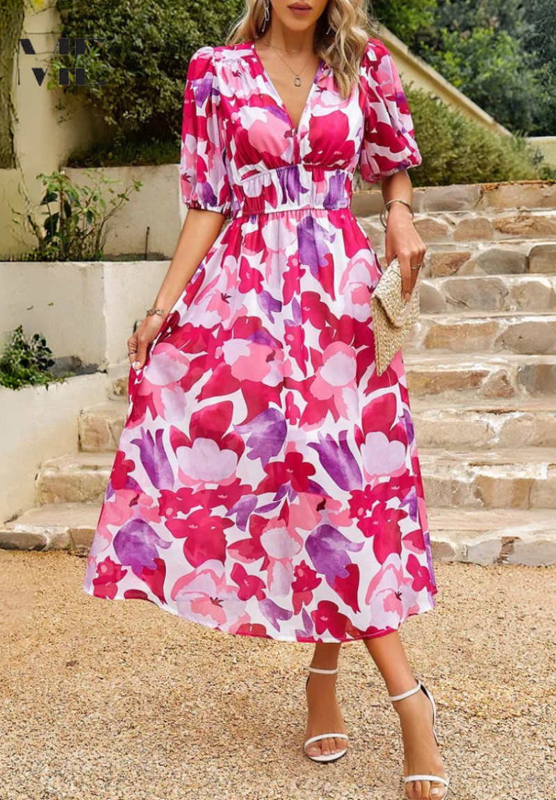 Danielle | Luxuriöse Zeitlose Midi-Kleid (Fast ausverkauft)