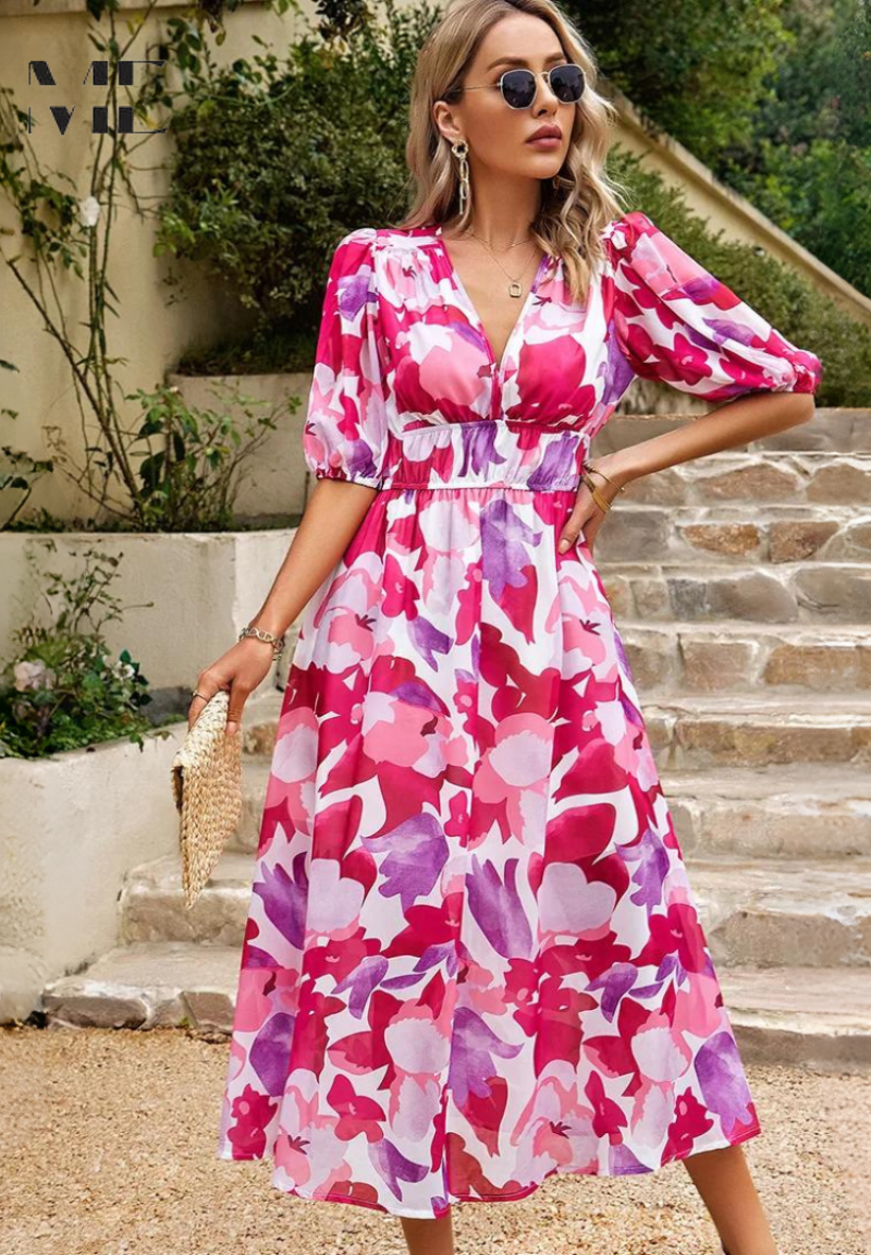 Danielle | Luxuriöse Zeitlose Midi-Kleid (Fast ausverkauft)
