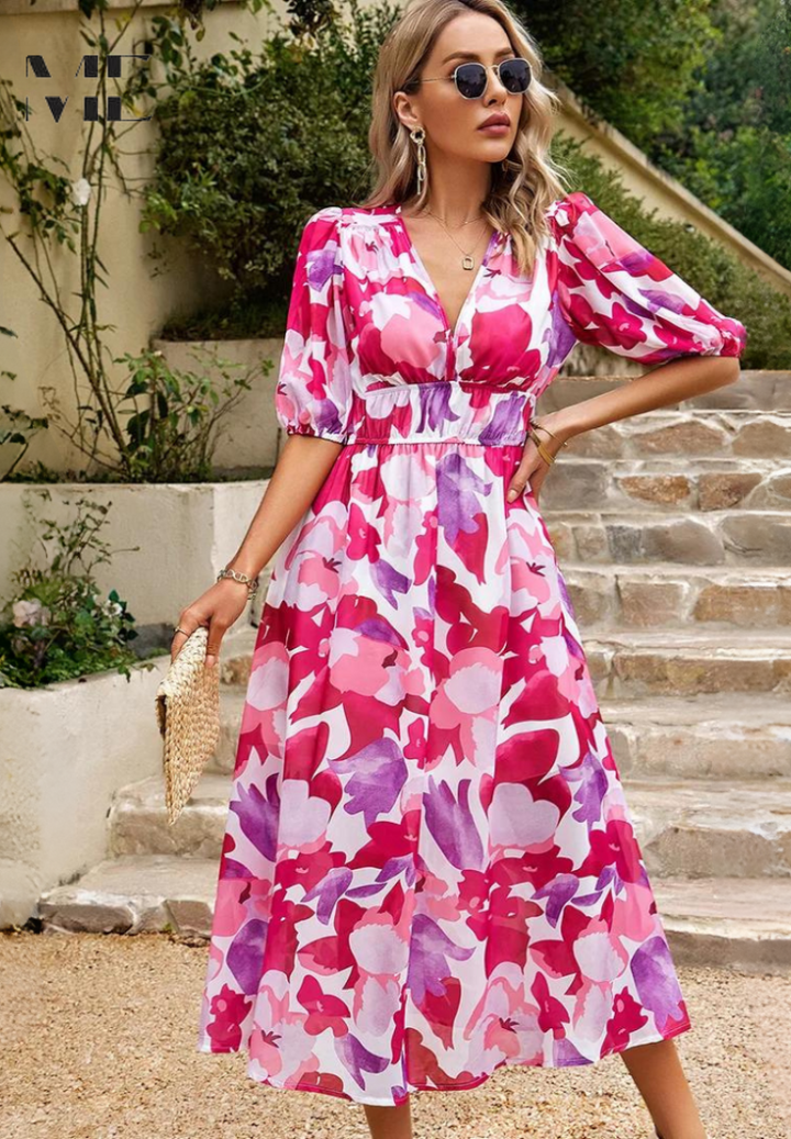 Danielle | Luxuriöse Zeitlose Midi-Kleid (Fast ausverkauft)