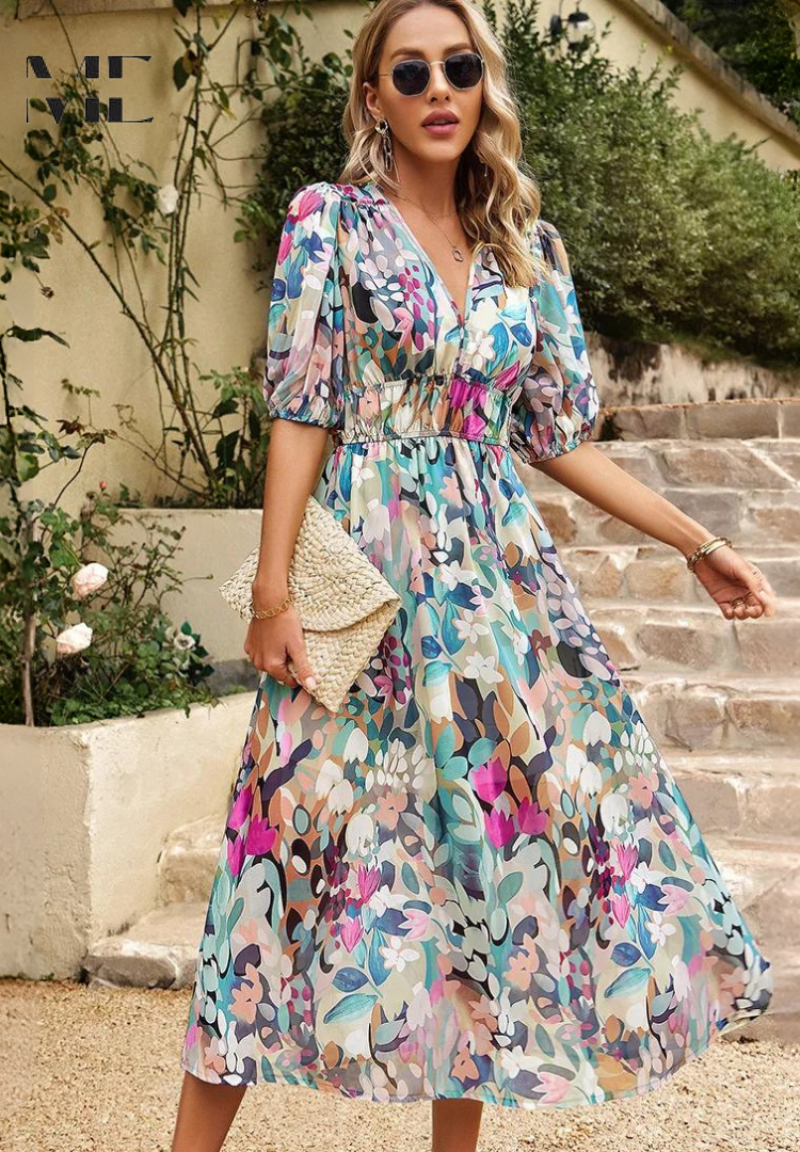 Danielle | Luxuriöse Zeitlose Midi-Kleid (Fast ausverkauft)