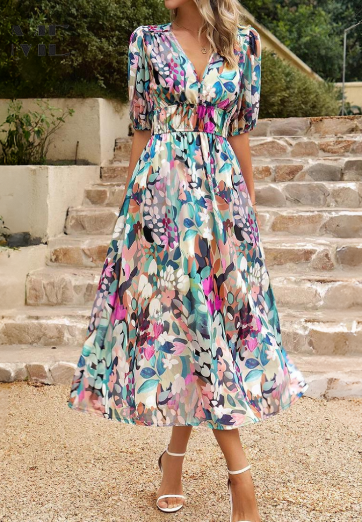 Danielle | Luxuriöse Zeitlose Midi-Kleid (Fast ausverkauft)