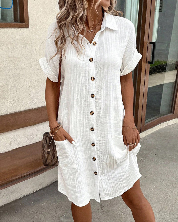 Lena | Oversized Polokleid aus Stoff
