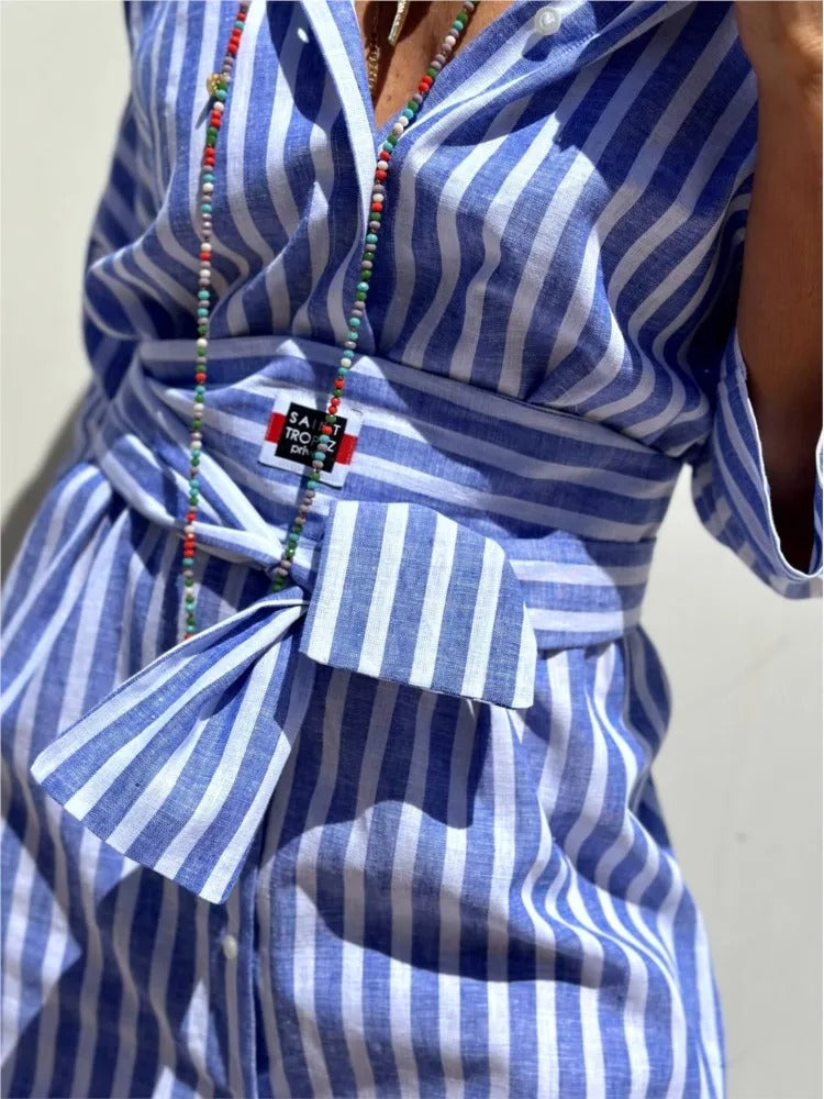 Géraldine | Leichte und stylische gestreifte Robe